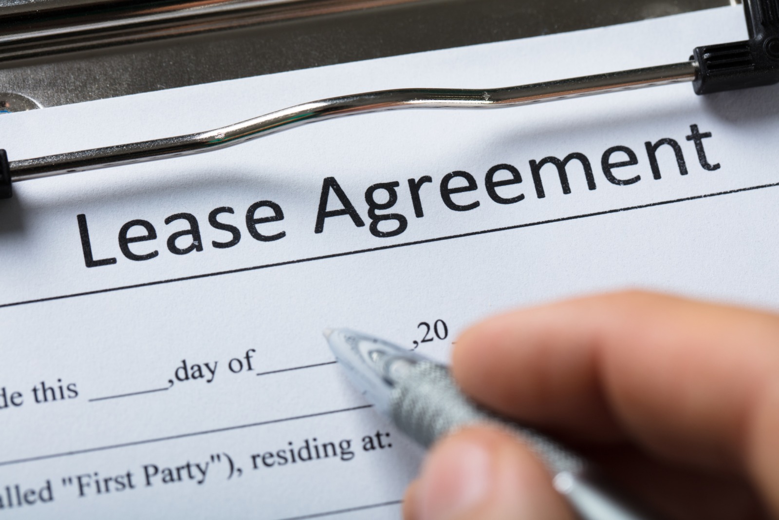 signing a lease