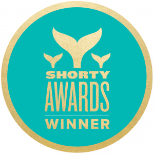 image of shorty award winner badge