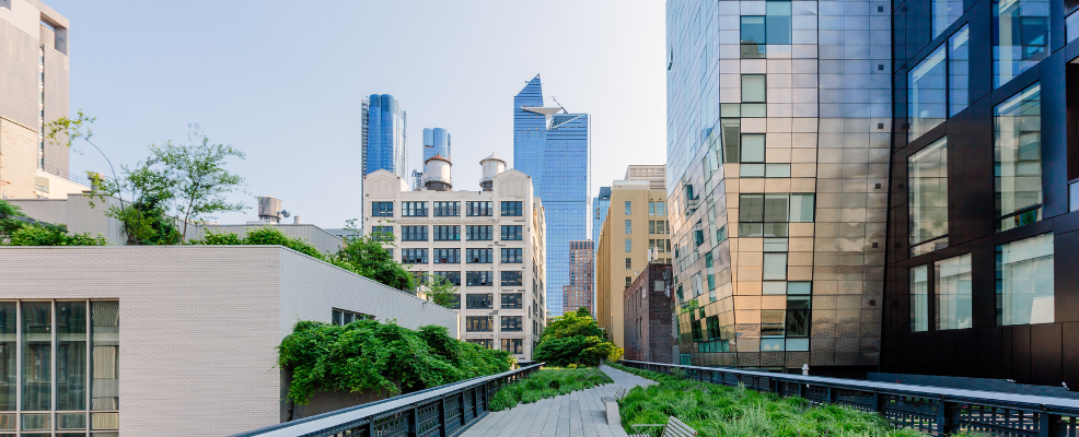 Condos along the High Line in New York City