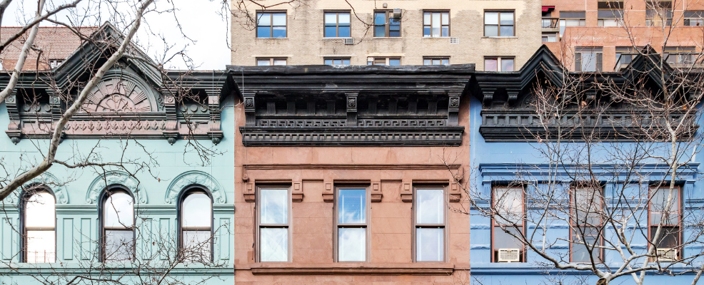Historic buildings on the Upper West Side in New York City