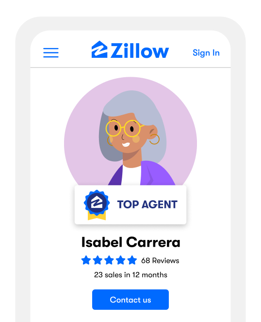top agent on zillow badge