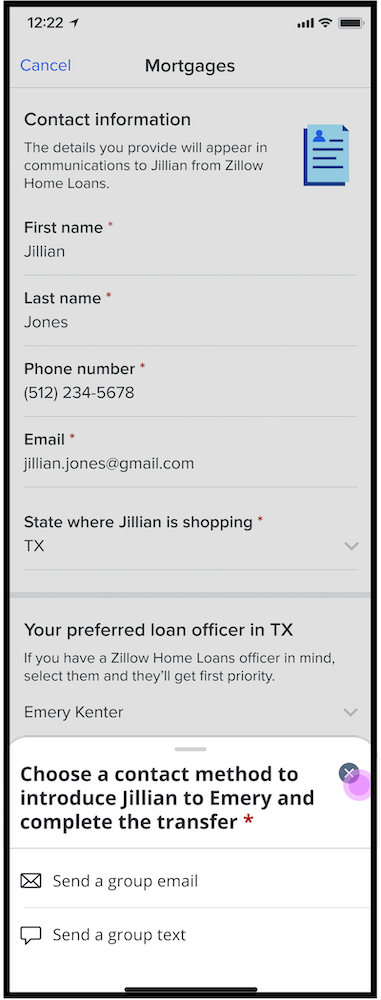 Zillow group text introduction 