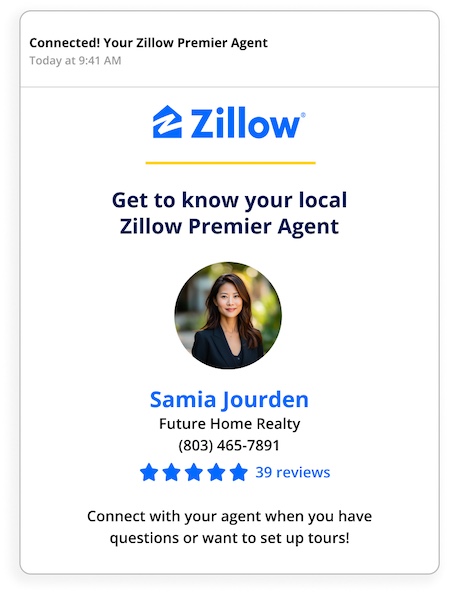 premier agent intro email