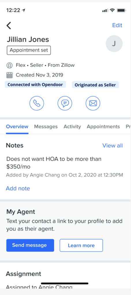 connected with opendoor seller connections