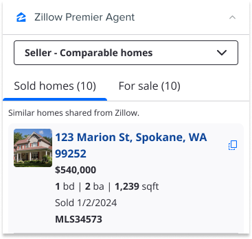 follow up boss comparable homes