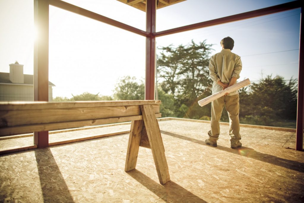home builder waiting for work