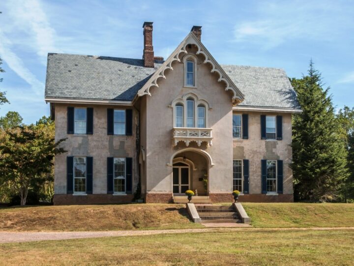 exterior image of a Gothic revival home