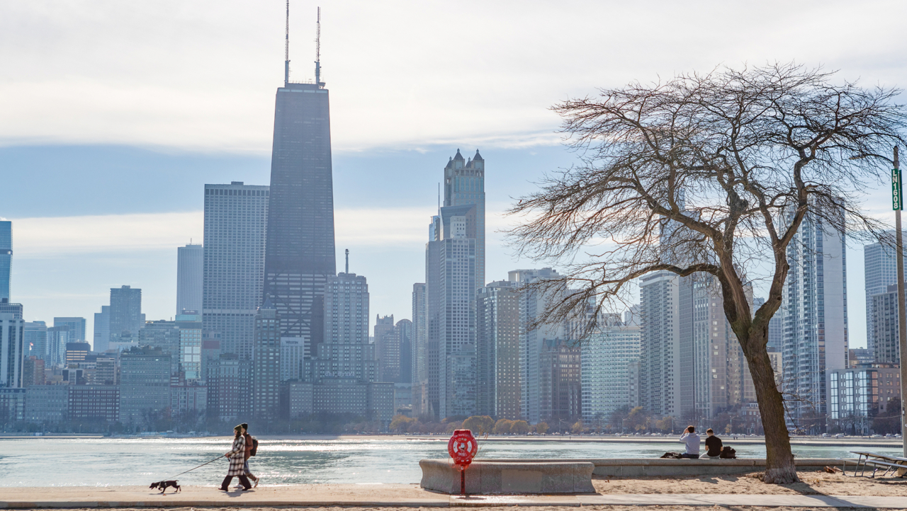 Chicago city skyline
