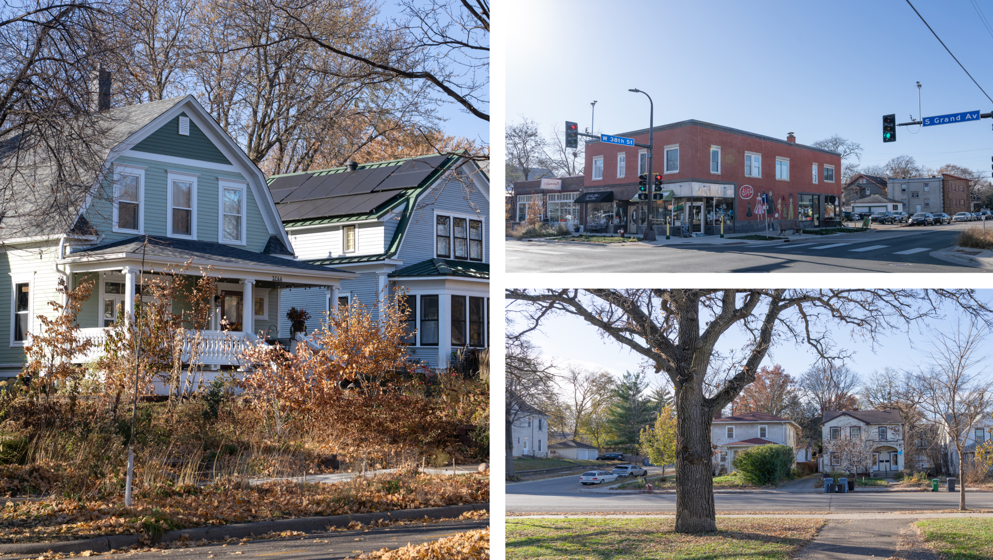 Homes in the Kingfield neighborhood in Southwest Minneapolis