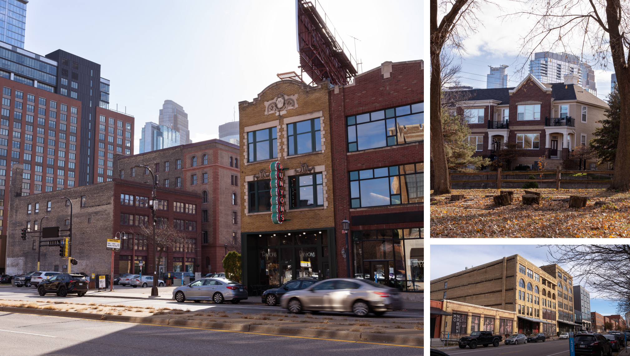 Street views of the North Loop neighborhood in Minneapolis.