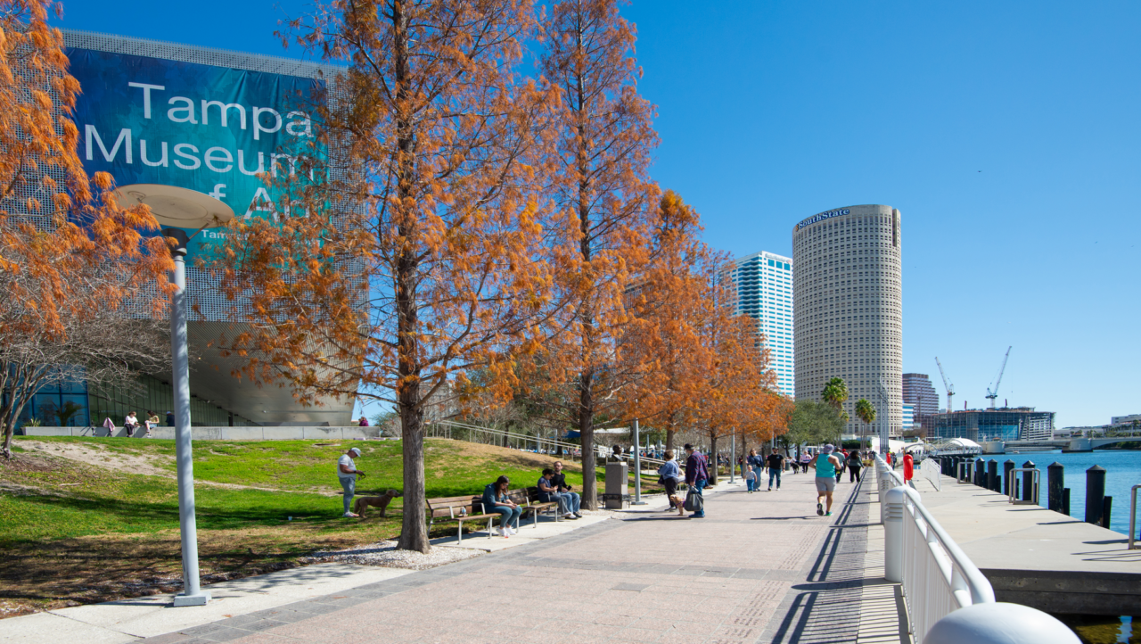 Tampa Riverwalk in Tampa, Florida