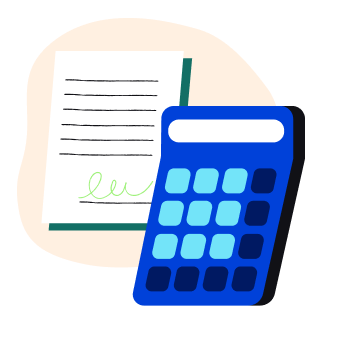 Illustration of calculator