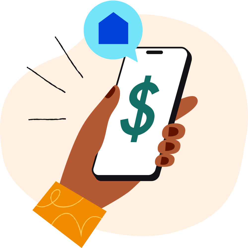 Finance icon illustration representing click-through rate metrics