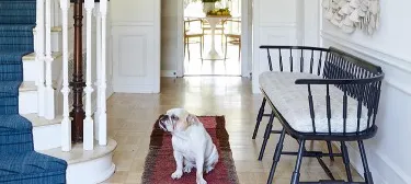 Welcoming home entryway with elegant decor and lighting