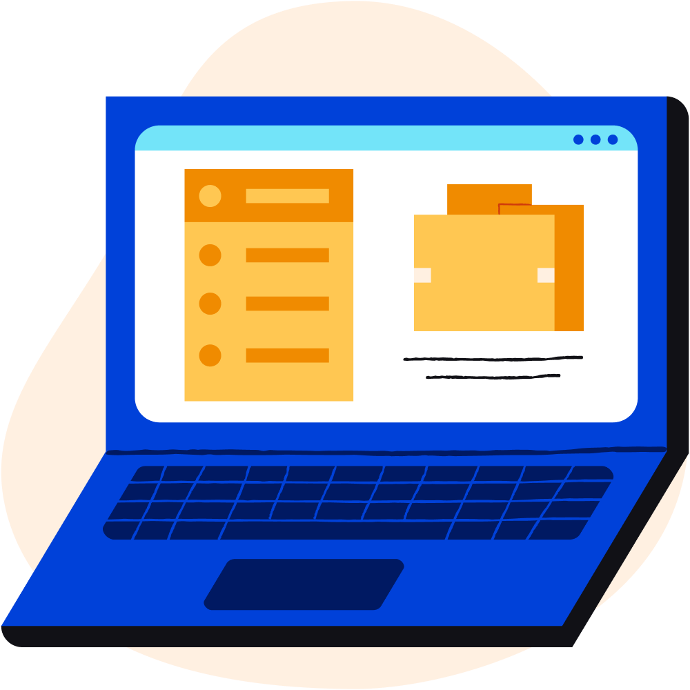 illustration of a laptop