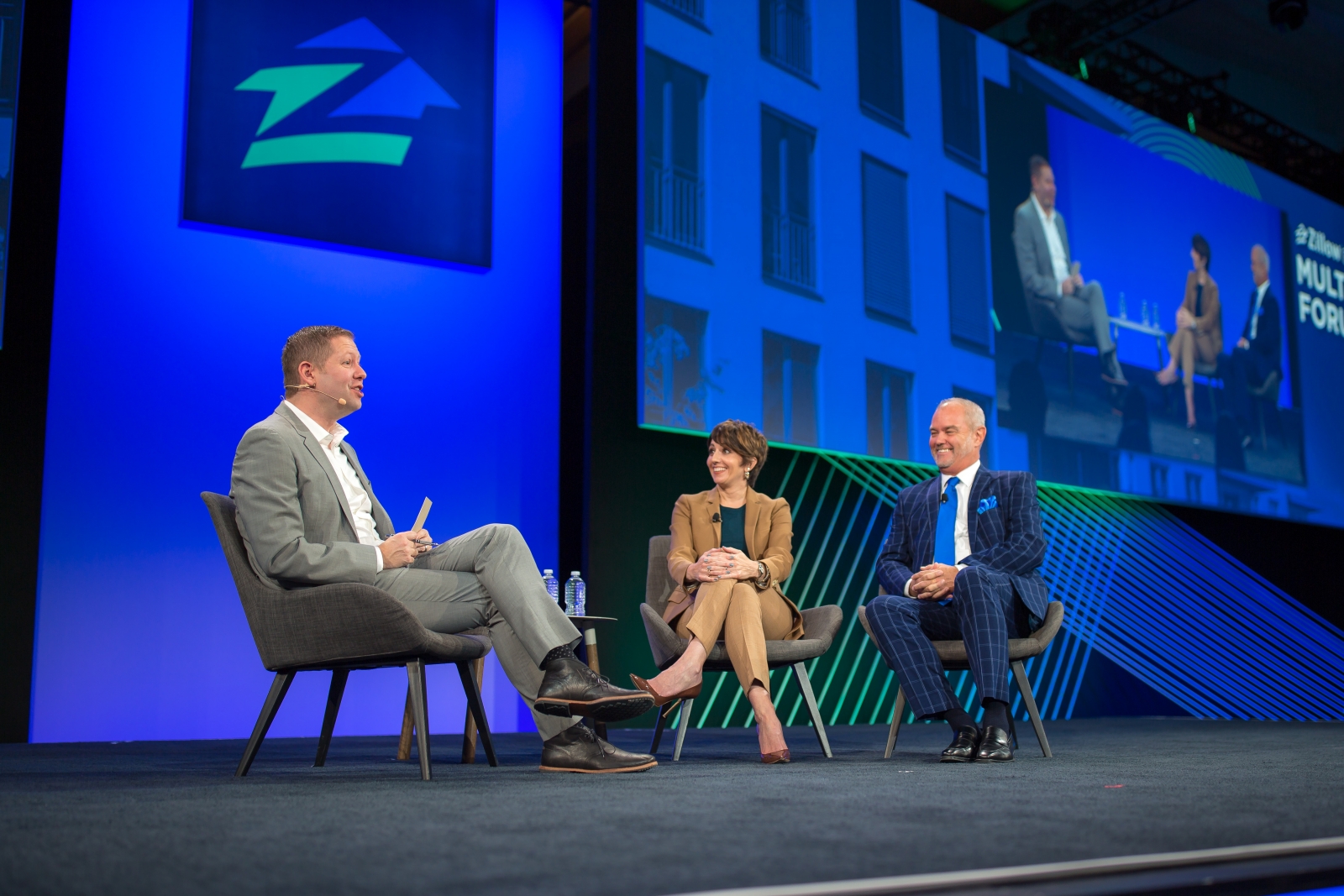 Dan Spaulding, Zillow Group CPO, leading a panel on retaining top talent..