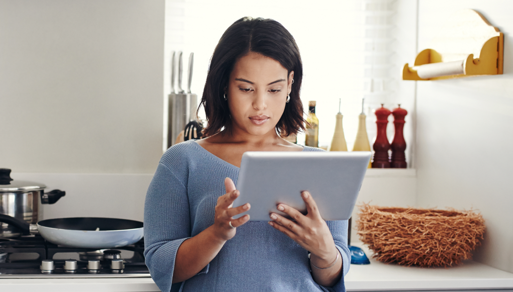 A landlord using digital tools such as listings, screening and payments.