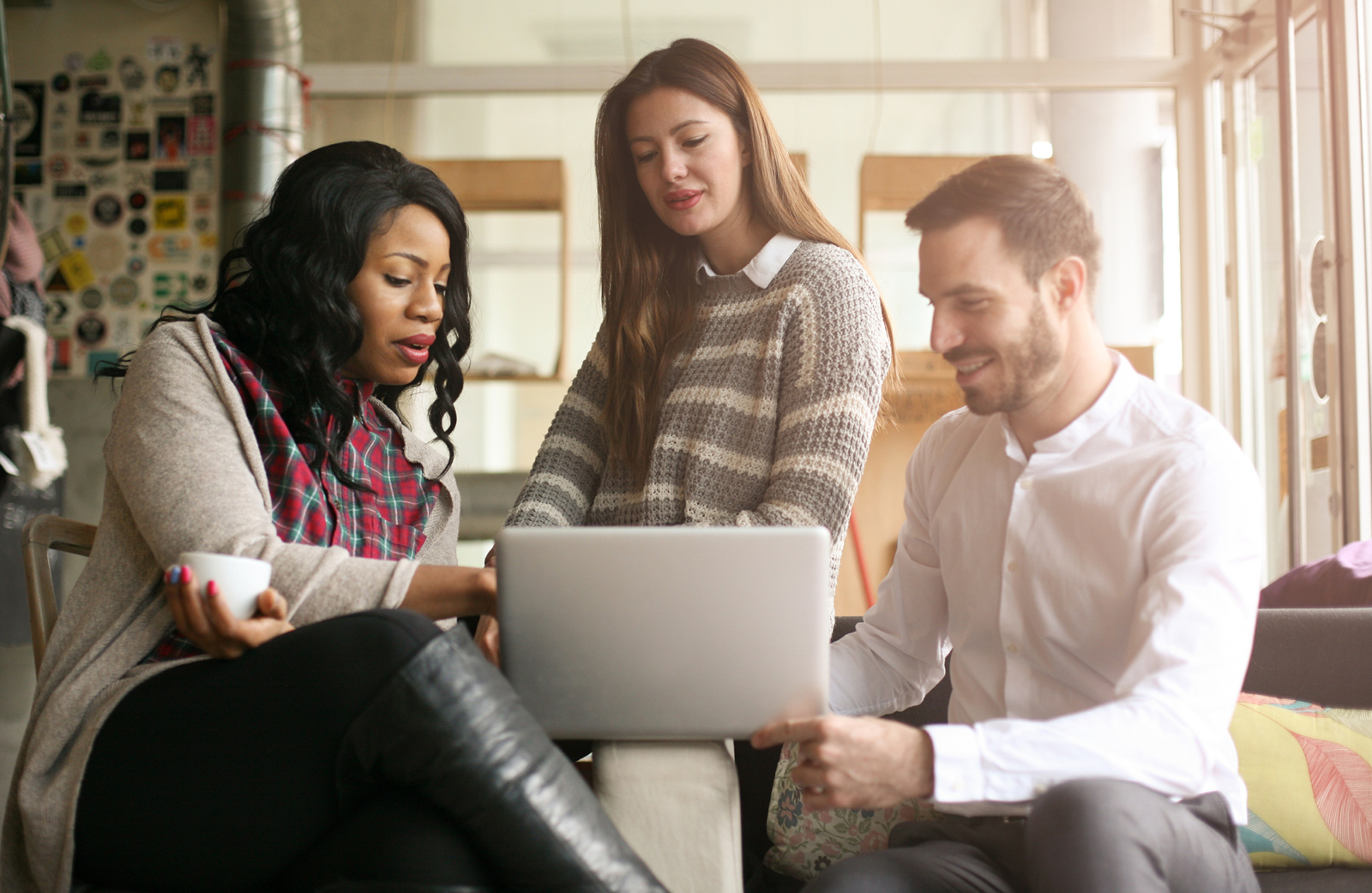 leasing team discussing a negative review
