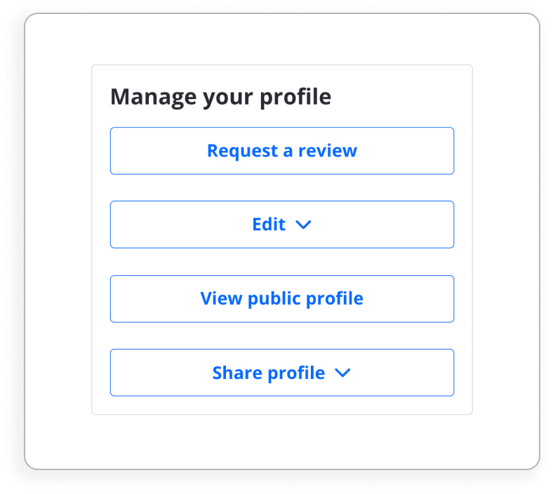 manage agent profile
