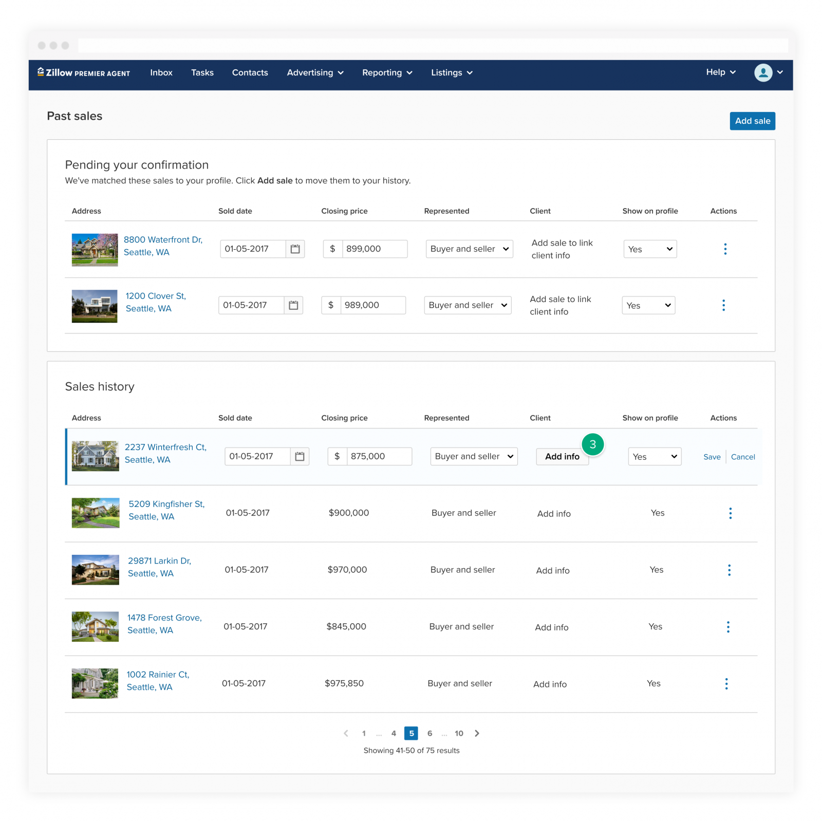 add info for property
