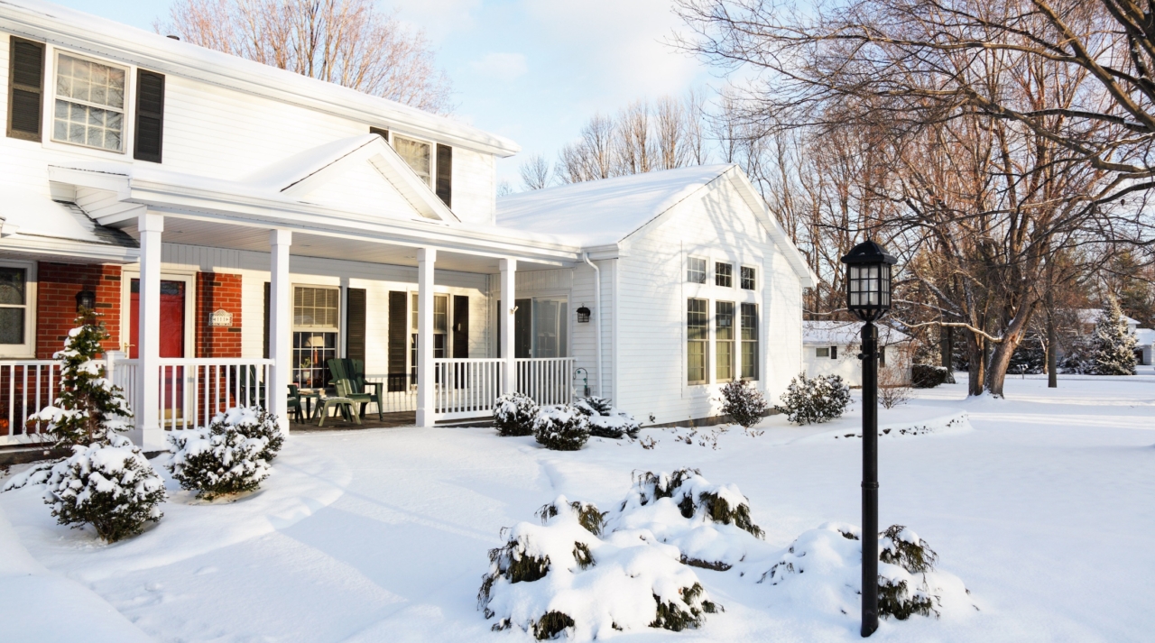home in winter