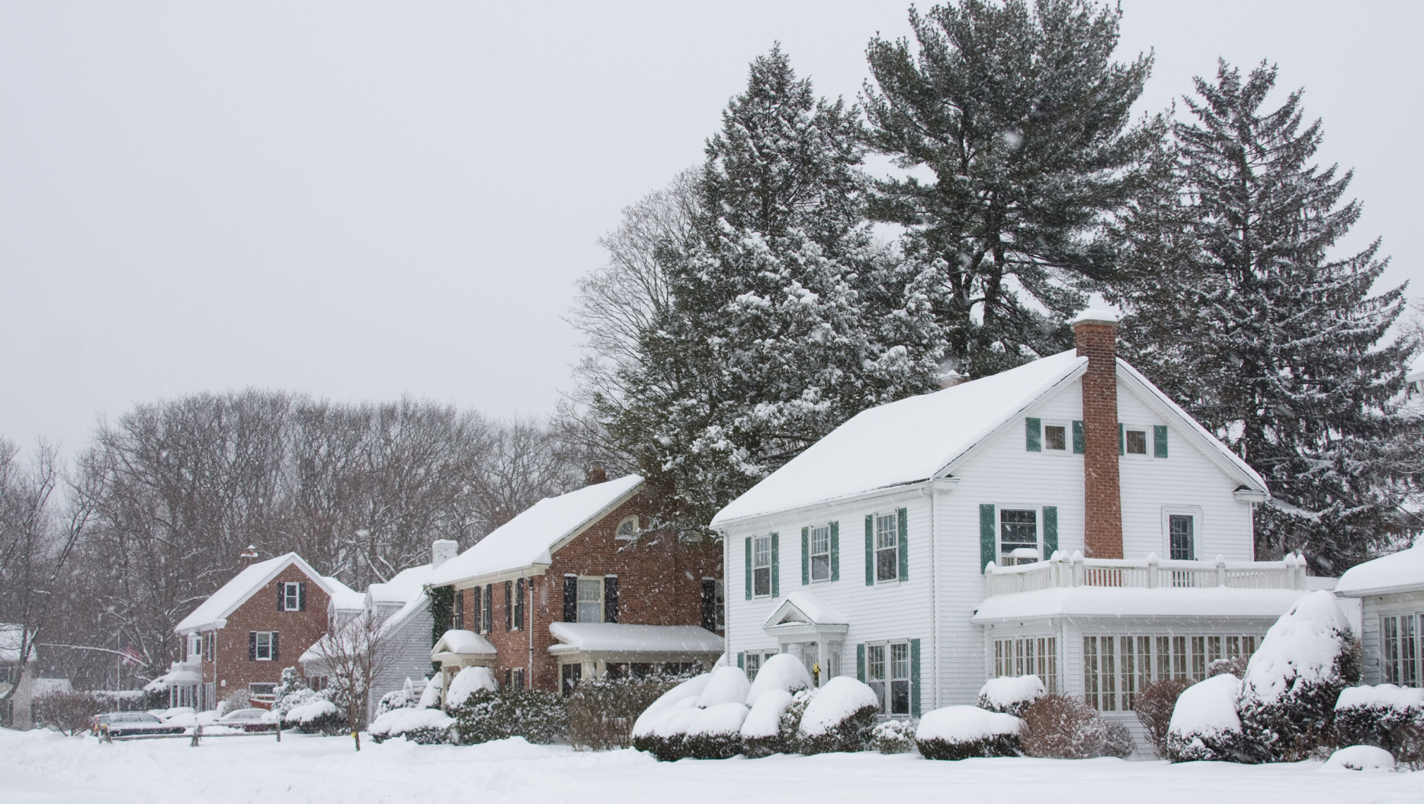 house covered in snow