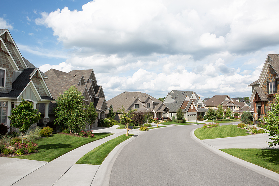 Image of new construction homes