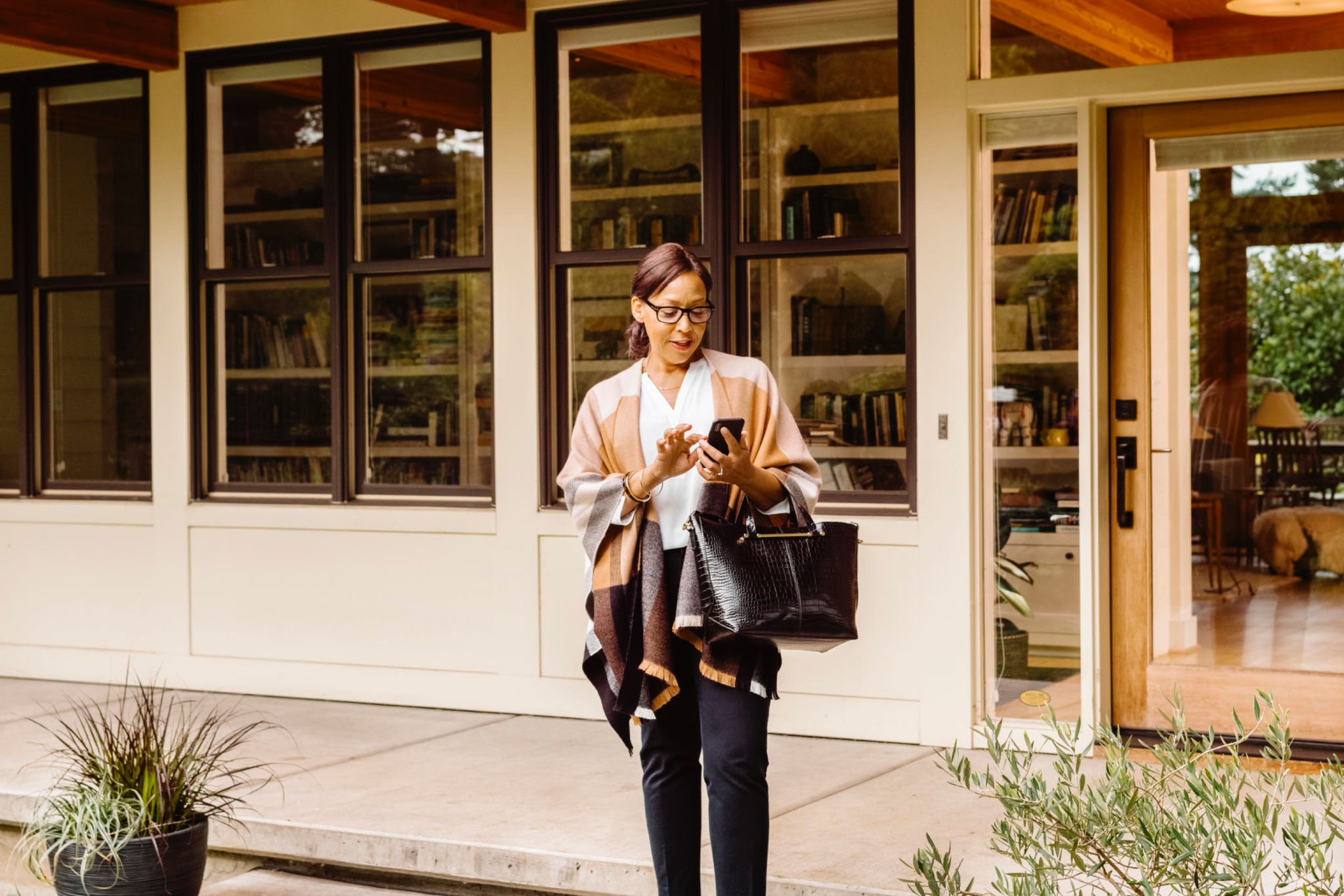 A marketing manager for new construction creating a virtual home tour.