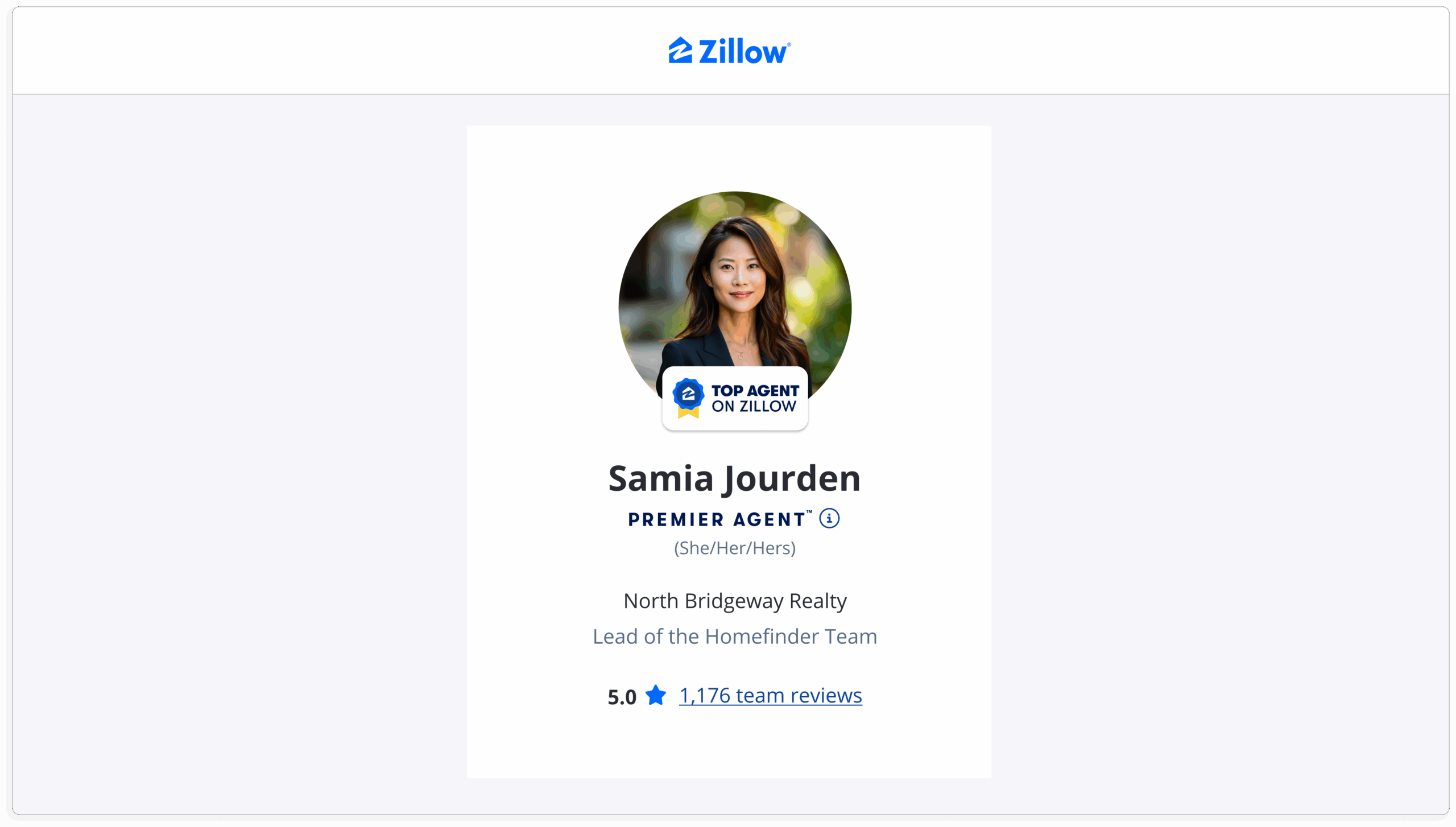 zillow agent profile