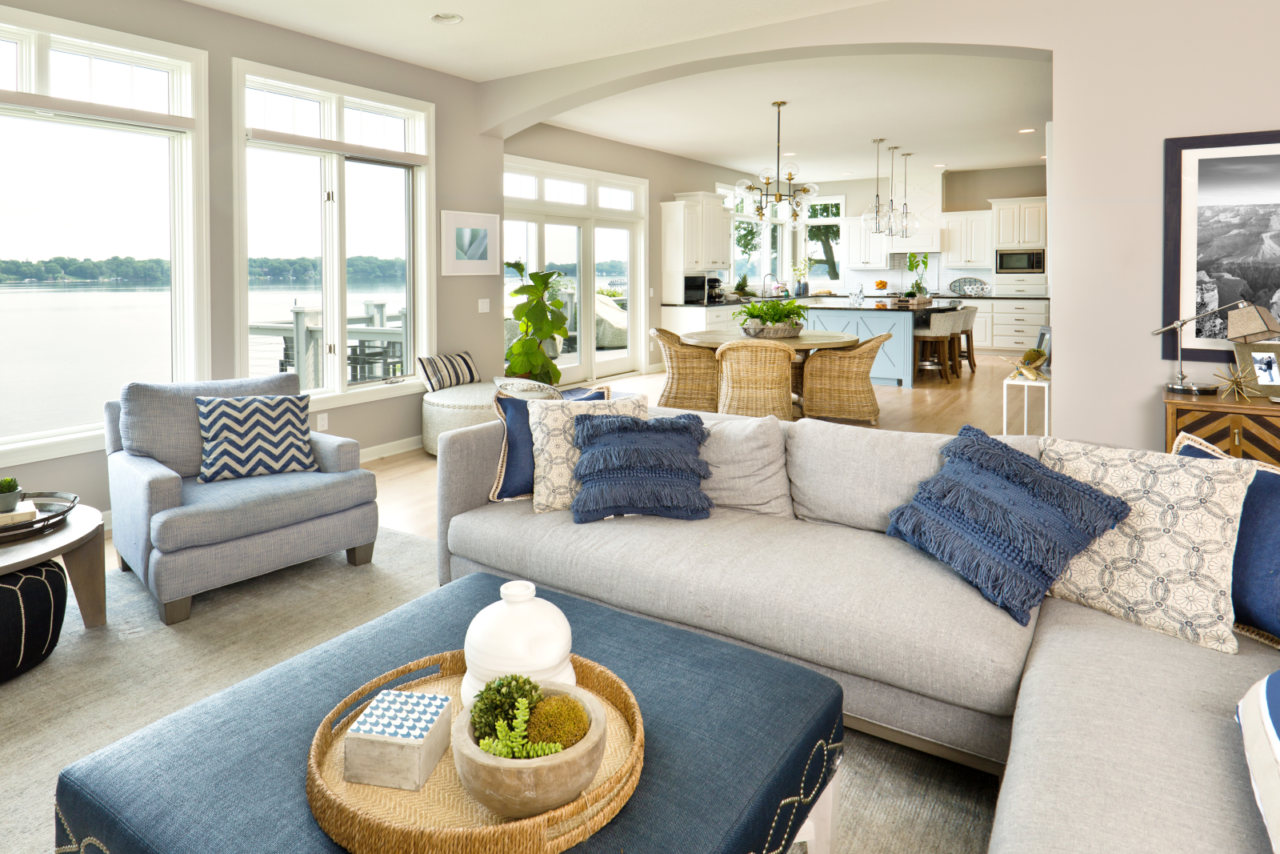 Photo of a staged living area.