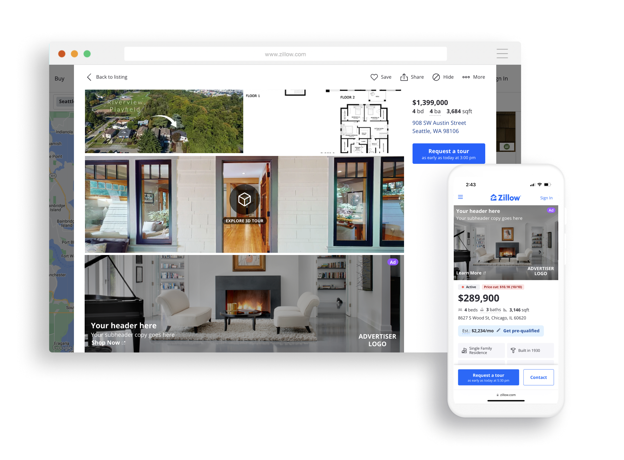 Media Placements Zillow Group Media Solutions