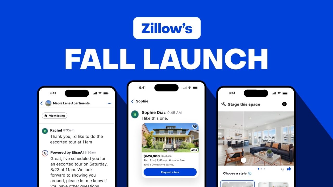 Zillow’s Fall Launch helps home shoppers keep moving — from first look to closing day. These new features on Zillow help buyers and renters move faster and more confidently, from organizing conversations to getting pre-approved, visualizing spaces and tracking closing tasks.
