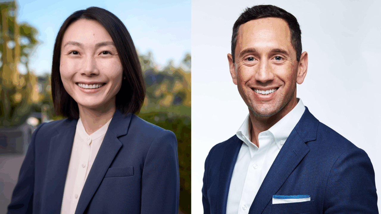 headshots of Cynthia Taylor and Michael Sherman