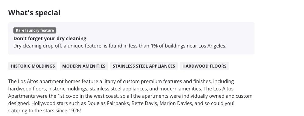 property description