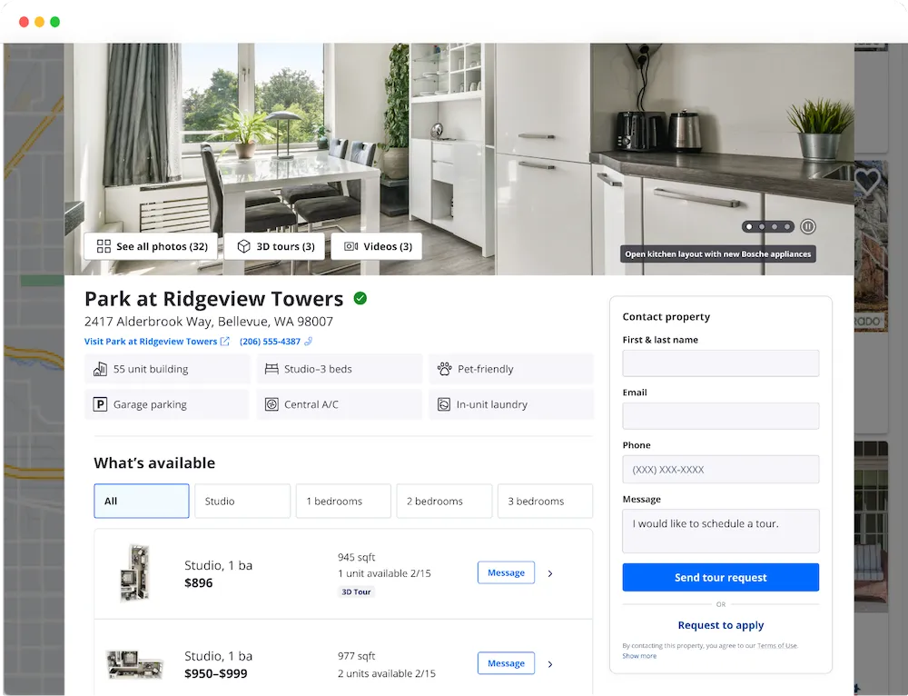 rental listing description