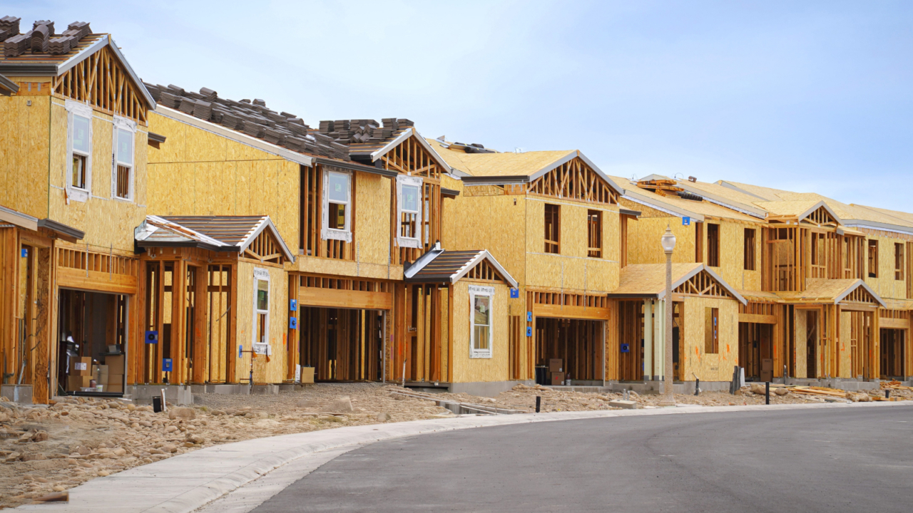 homes under construction
