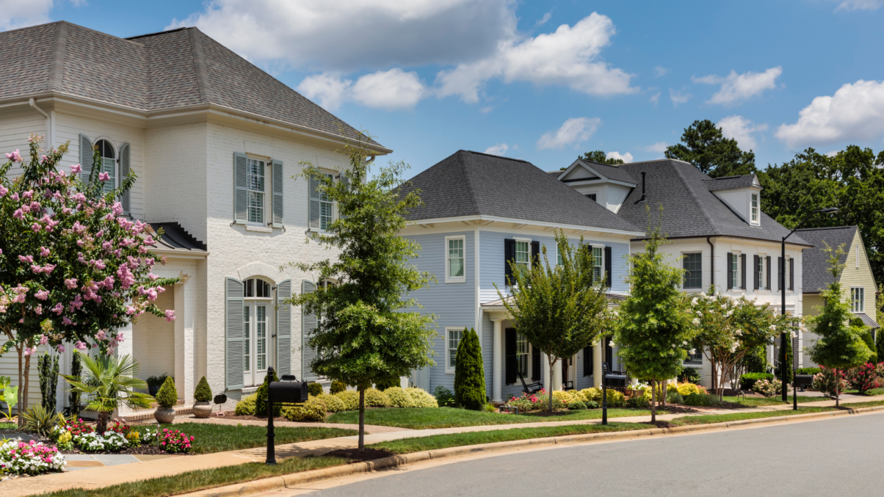 street with houses