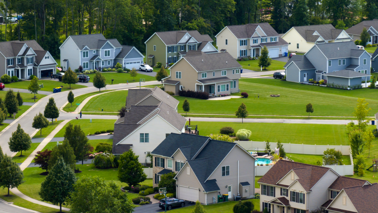 housing market aerials