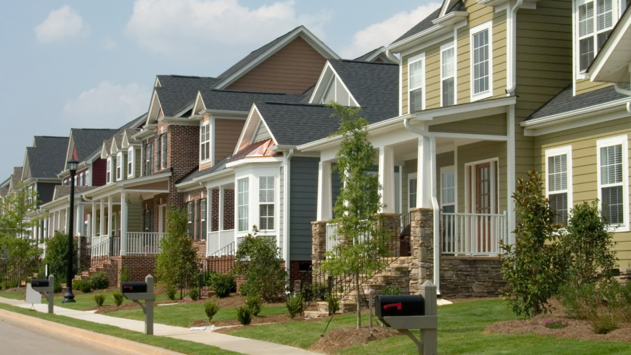 houses on a street