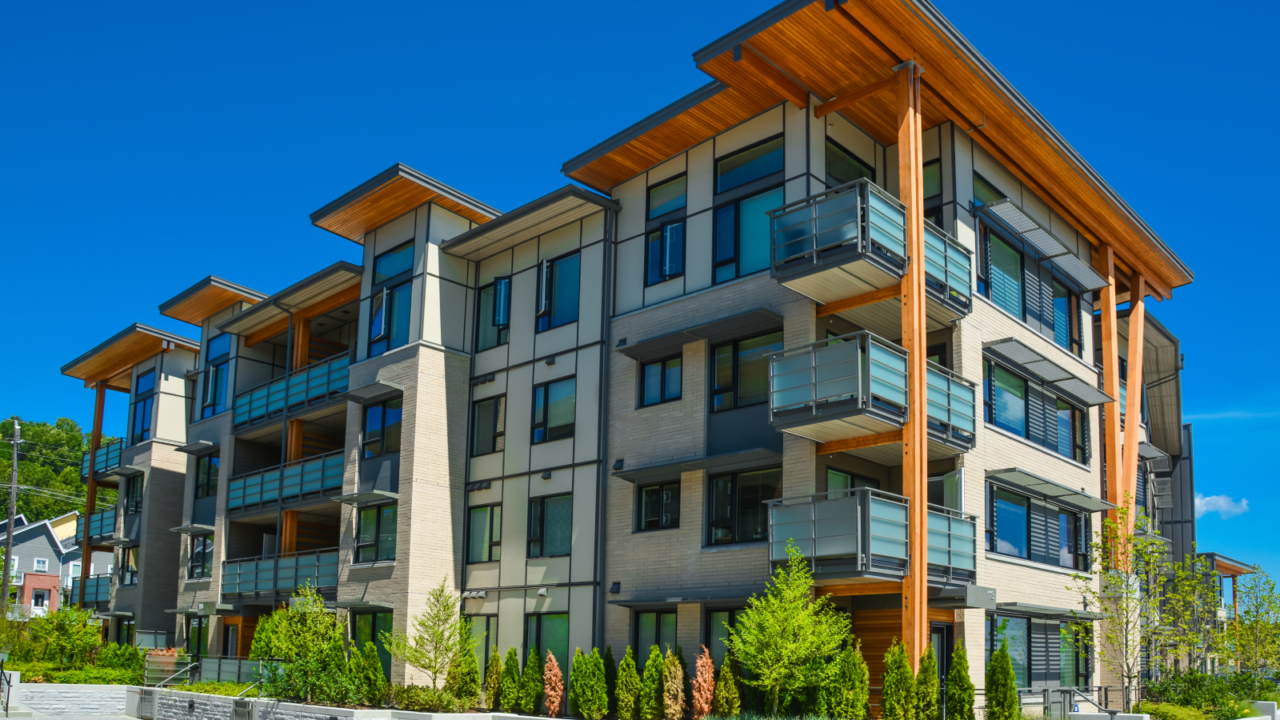 modern apartment building