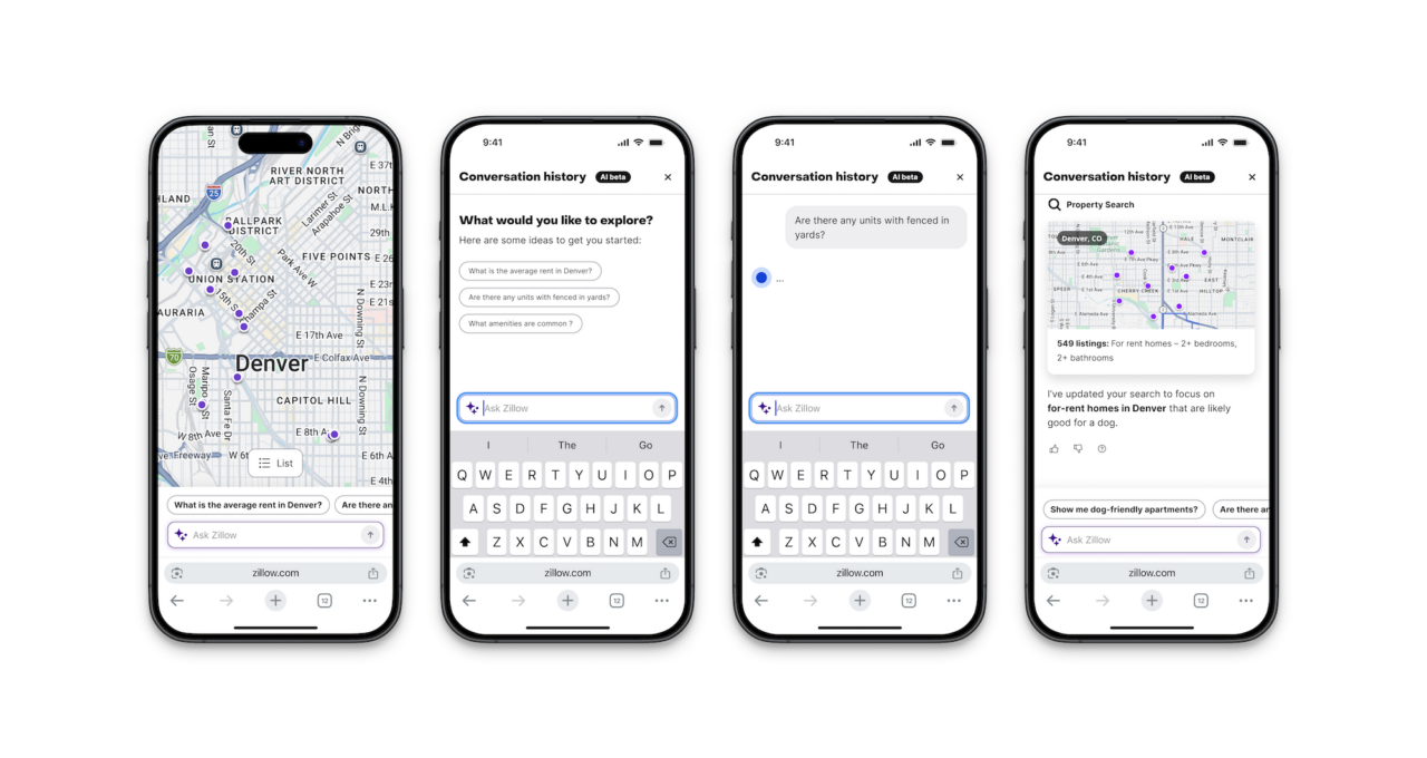Zillow AI mode for renters on mobile