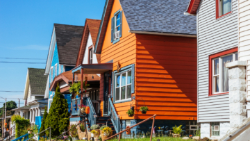 houses on a street in wisconsin