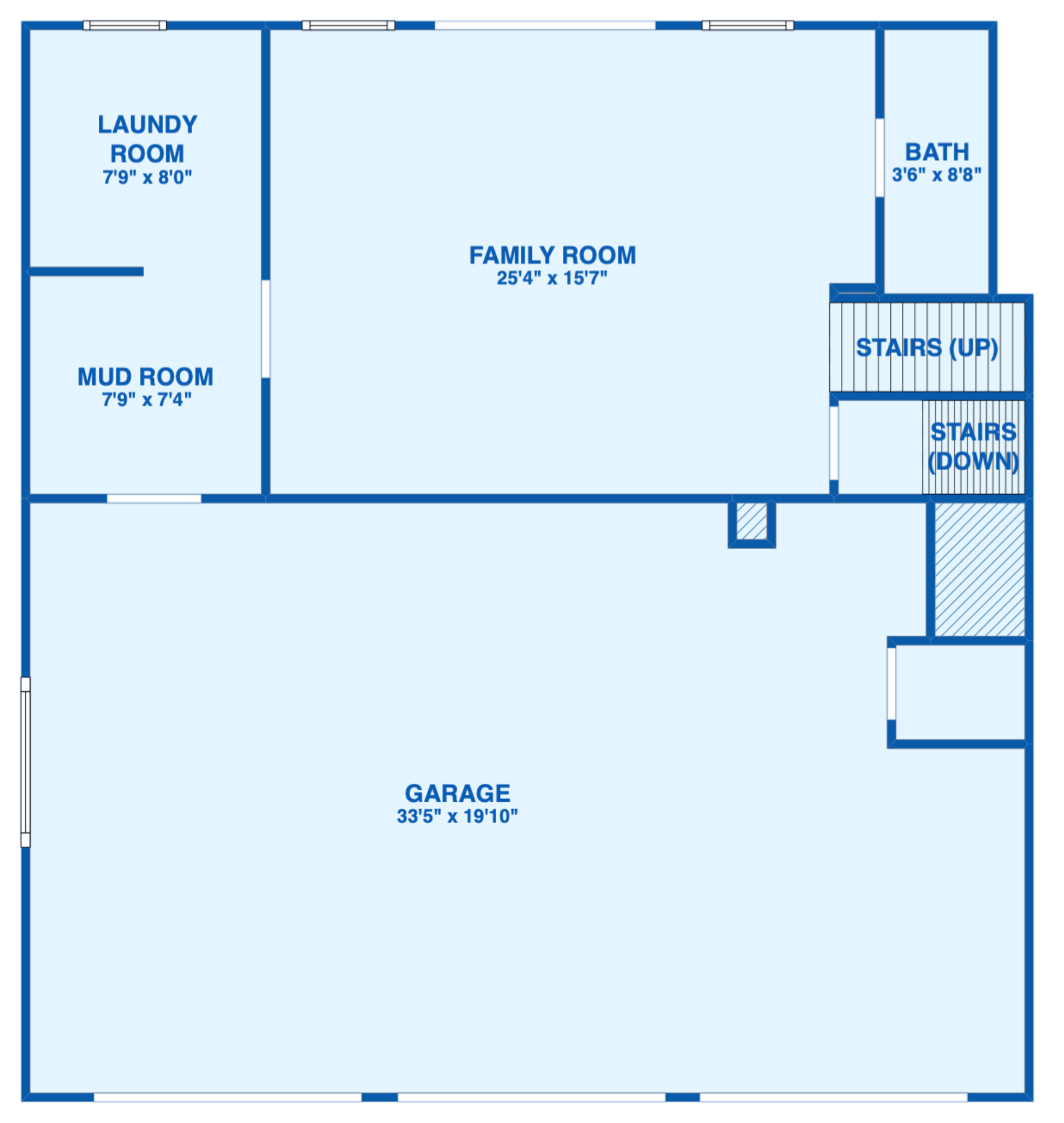 Floor plan for Basement